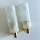 Vintage brass and glass sconces, 1970s, set of 2