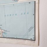 Vintage map of Great Britain 1972
