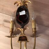 Pineapple bronze sconce