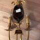 Pineapple bronze sconce