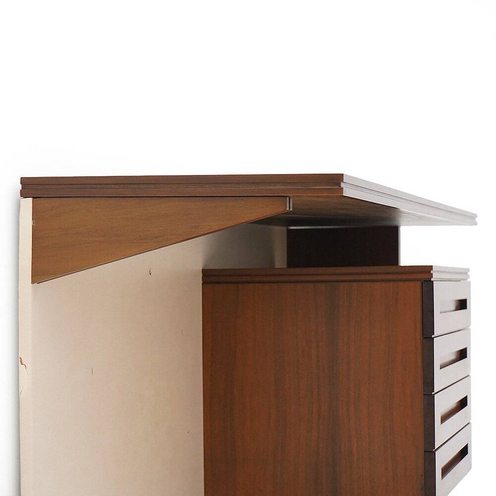 Wall-mounted desk with drawers, 1960s