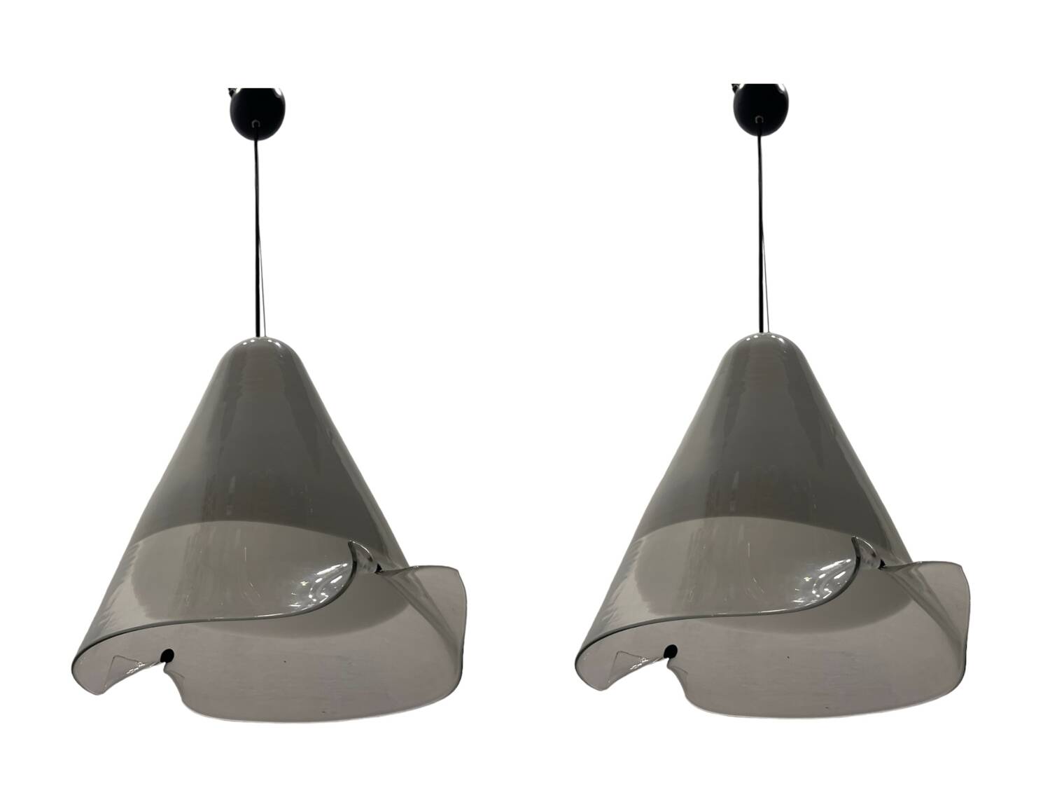 Murano Glass Lighr Pendants Set of 2