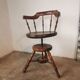 Fauteuil de bureau pivotant dit de capitaine vers 1900