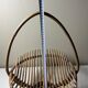 Vintage bamboo and rattan fruit bowl – Large fruit basket, boho chic / Riviera, retro centrepiece – Mid-Century 60s design