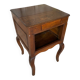 Louis XV Nightstand Table Wood Drawer + 19th Century Oak Vintage Case