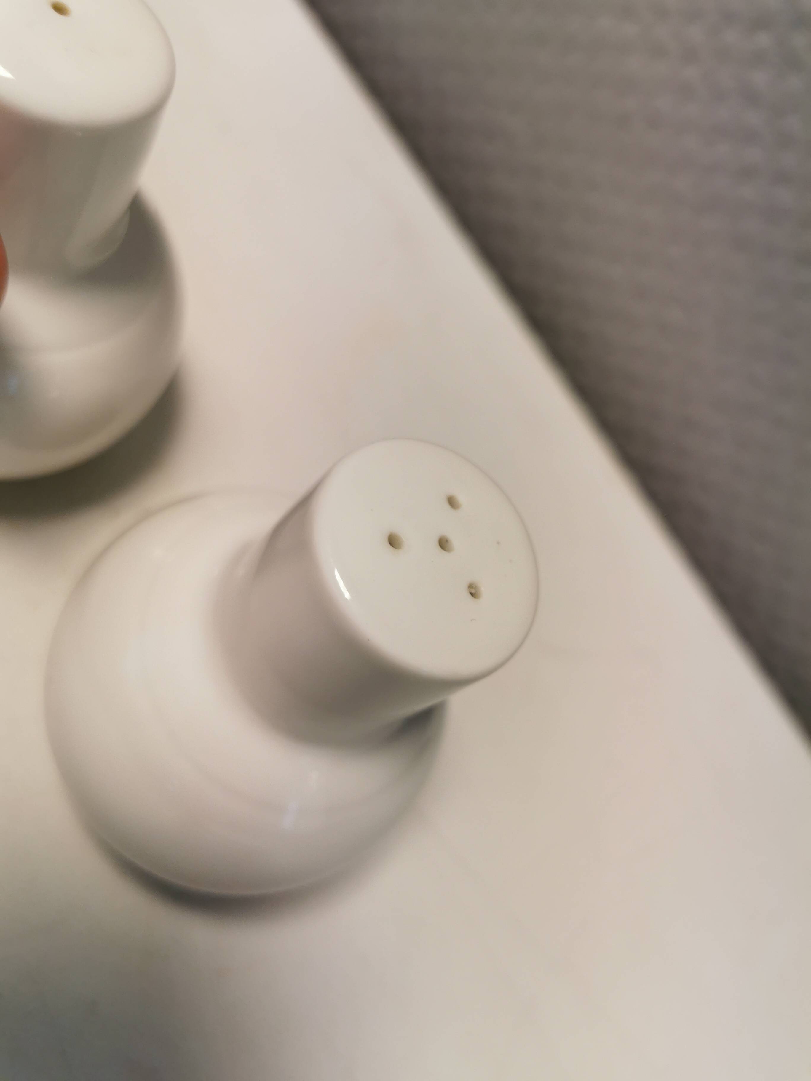 Bing and Grondahl (B&G) Salt and Pepper set No 531/541 model Casablanca estimated 1950s Denmark.