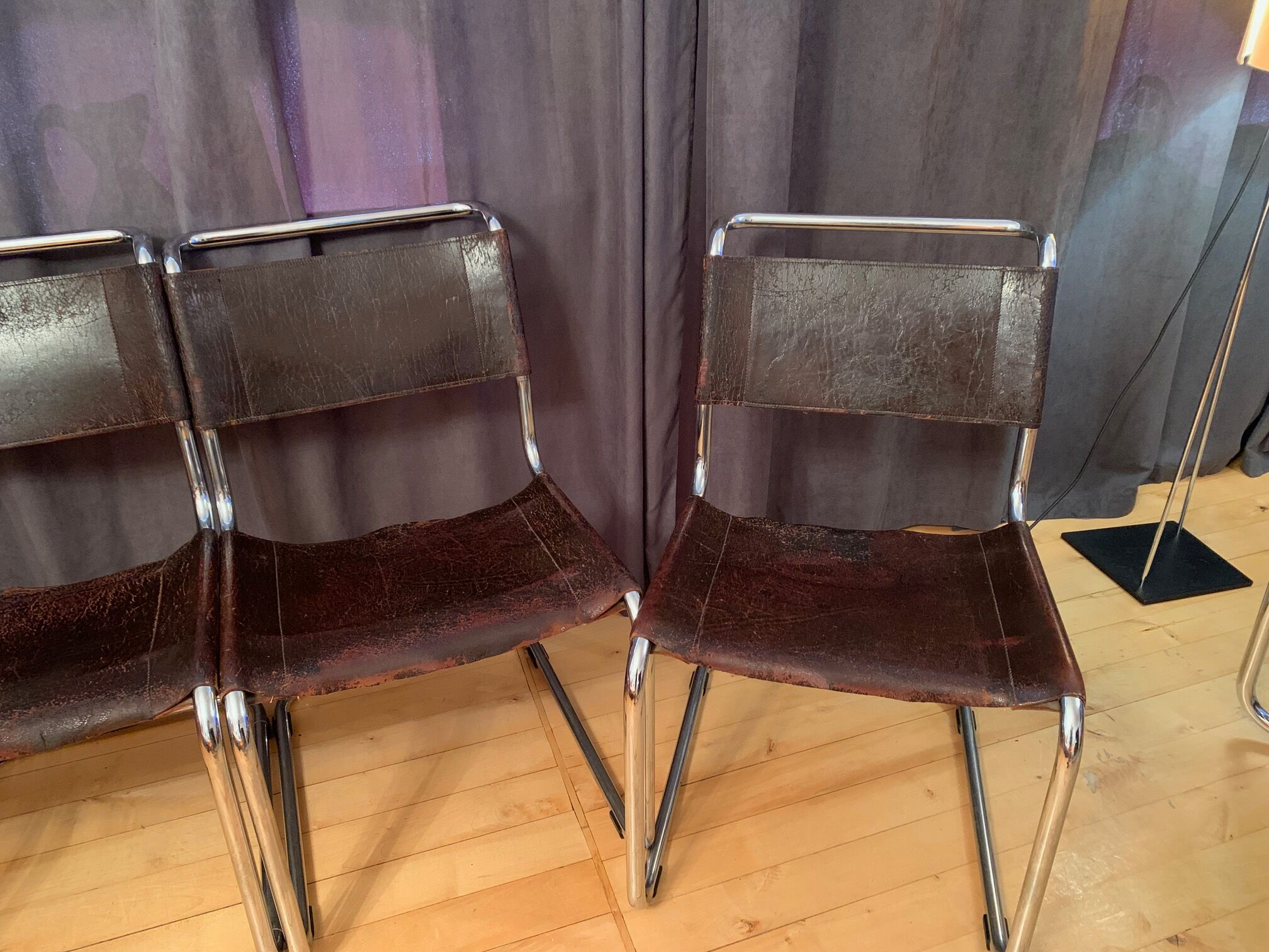 A set of six S33 chairs by Mart Stam, Thonet, Germany, 1960s.