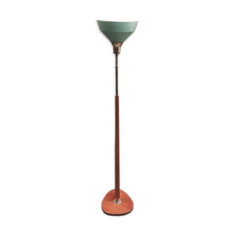 Scandinavian modular teak and metal lamp 1950