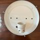 Vintage ceiling or wall light in molded glass from the 70s