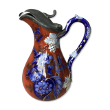 Ewer in slurry earthenware and tin