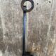 Ancienne crémaillère cuisson cheminée fer forge noir xixe vintage