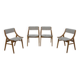 Chaises de Zamojska, Pologne, années 1970, lot de 4