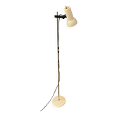 Small white mid-century floor lamp