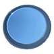 Two-tone round bathroom mirror