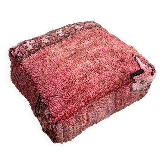 Handmade Berber Kilim pouf, floor cushion