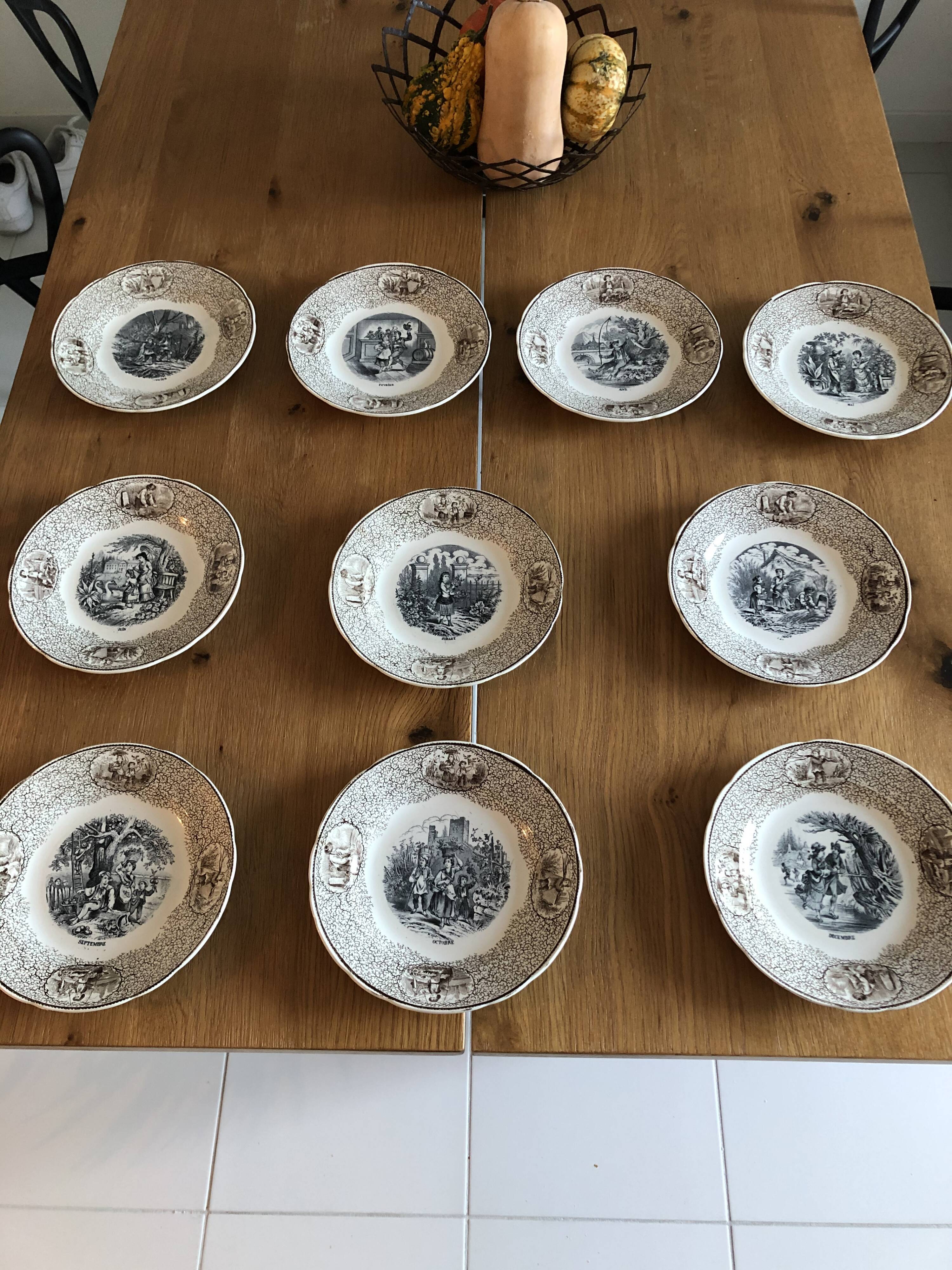 Lot of 10 plates Badonviller