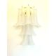 Contemporary Frosted “Selle” Murano Glass Wall Sconce in Mazzega Style