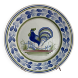 Henriot Quimper flat plate with Rooster decoration