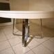 Ligne Roset AVA Ø130 extendable – white lacquer – chrome base