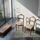 2 antique Louis XV style walnut chairs