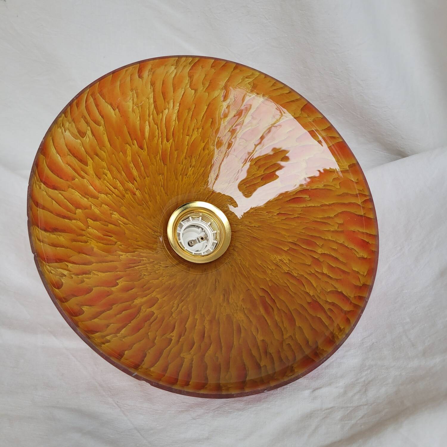 Spotted blown glass pendant – 1960s-1970s