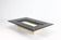 Re Quadro Coffee Table in Travertine and Lacquered Wood by Paolo Piva