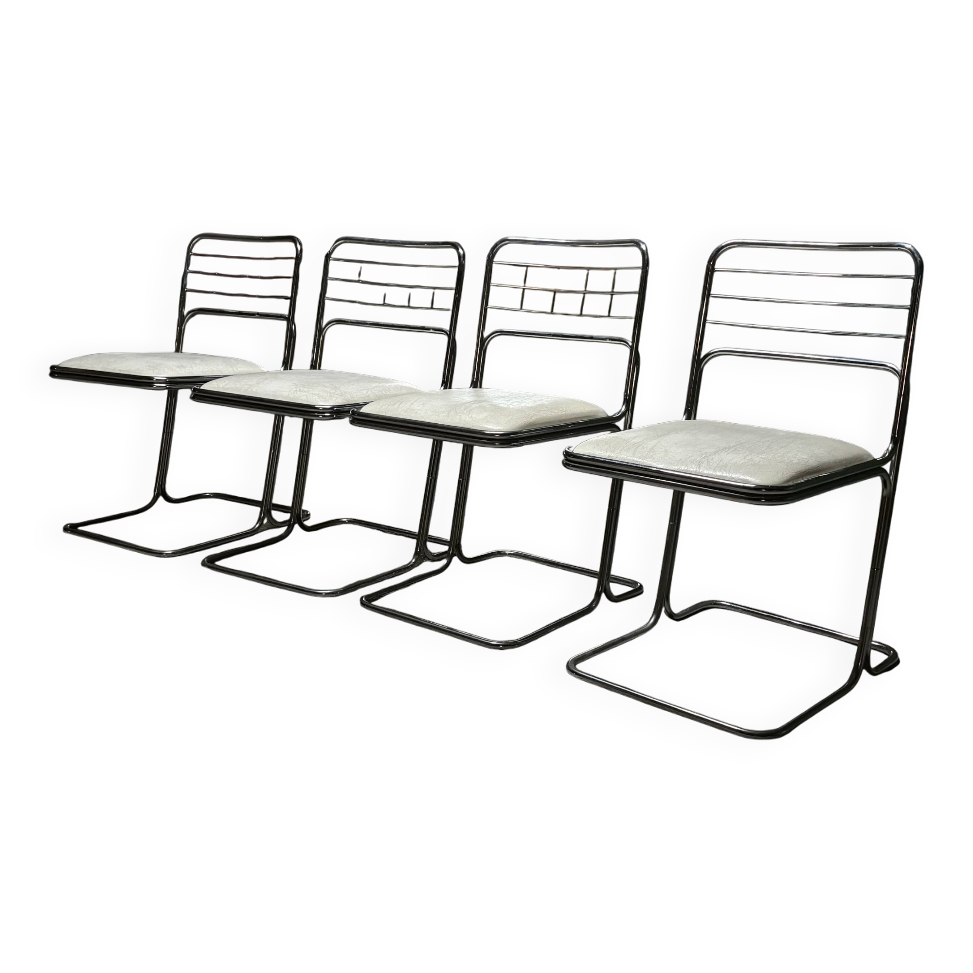 70's chrome chairs