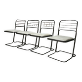 Chaises chromées 70's