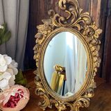 Baroque mirror from the 70s, in gilded wood