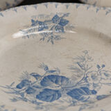 Set of plates in faience U&C Sarreguemines