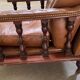 Vintage brown leather armchair