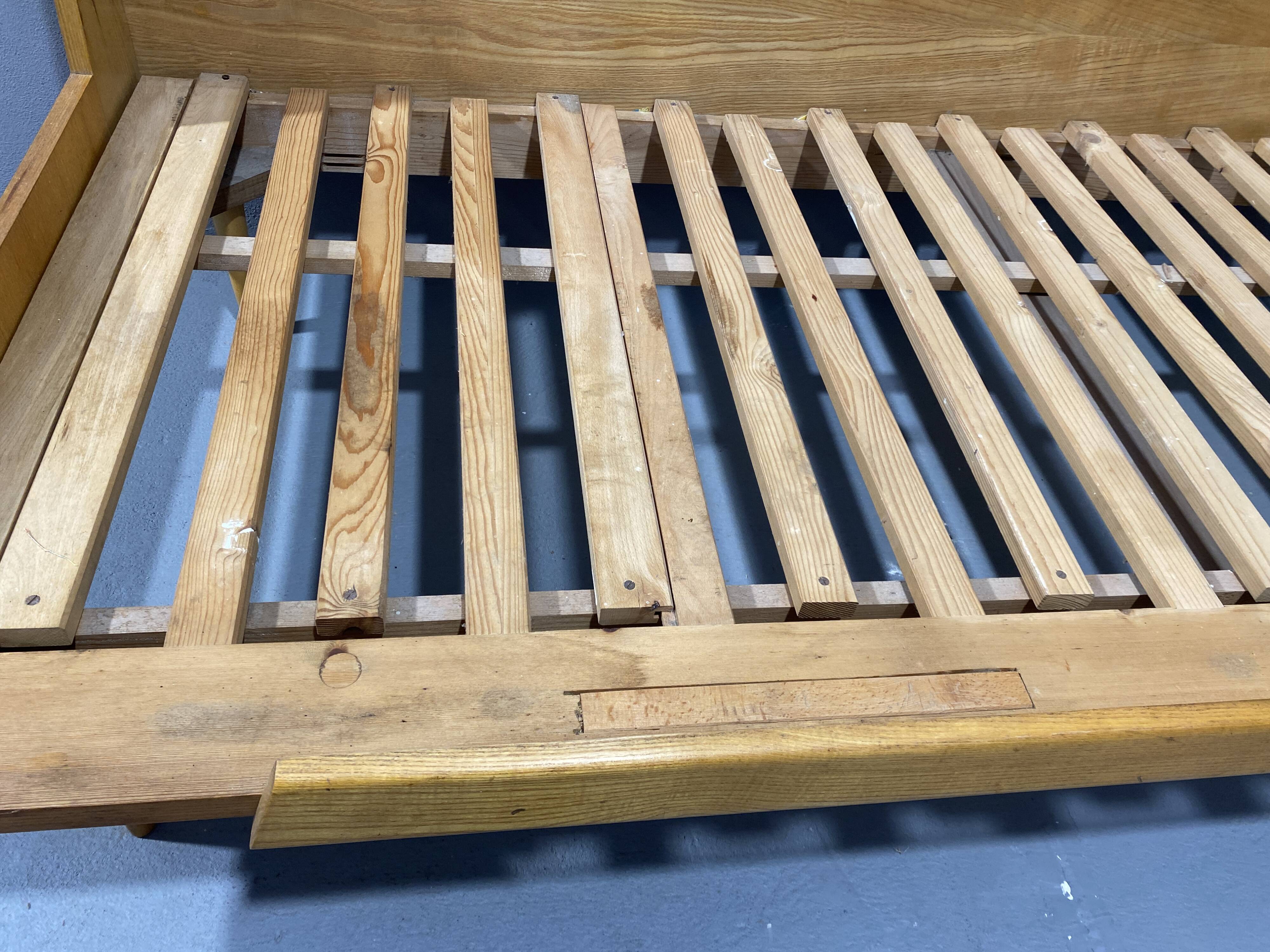 Mid-century folding sofa bed by Drevotvar, 1970s, Czechoslovakia