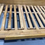 Mid-century folding sofa bed by Drevotvar, 1970s, Czechoslovakia