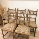 Set of 8 Henri II style chairs