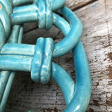 Old twisted ceramic fruit cup