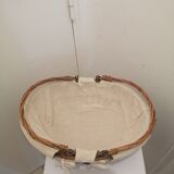 Wicker basket with two handles