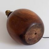 Monoxyle lamp base in elm burl, Anonymous craftsmanship, 1960s