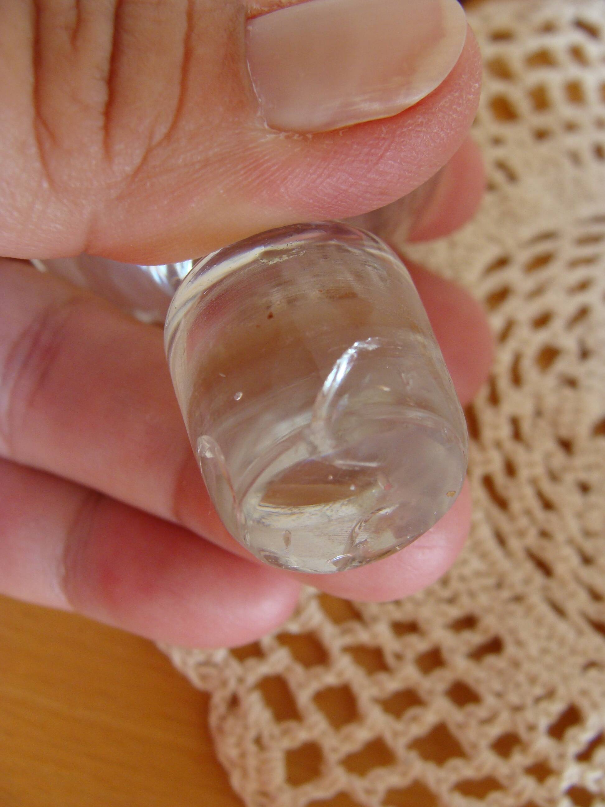 Art Deco Frosted Glass Liqueur Decanter