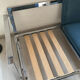 Vintage modernist sofa base chrome