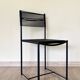 Pair of Italian Chairs in Black Metal and Scooby, produced by Pluri Bergamo, 1980