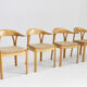 Vintage Danish dining chairs 1960s set of 4
