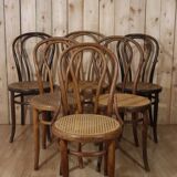Series 6 bistro chairs model n°18 Thonet style