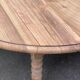 Table ronde extensible Louis Philippe XIXème à volet pliable 6 pieds 230cm