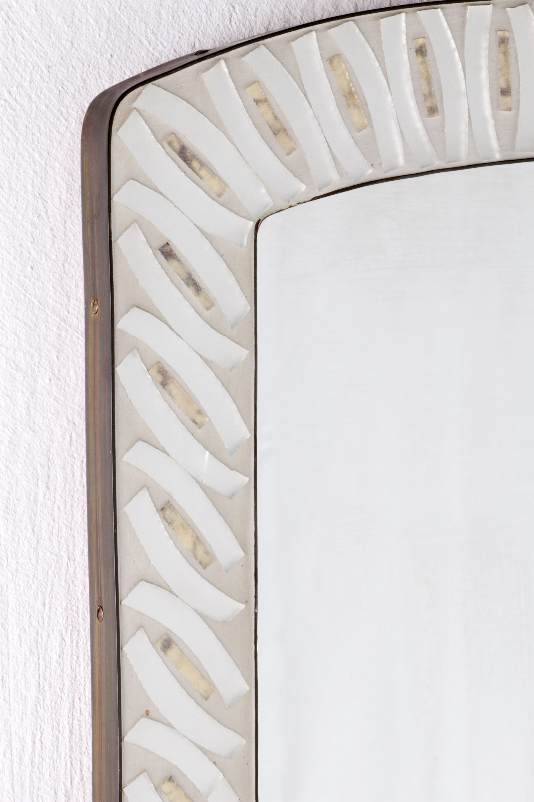 Mosaic wall mirror by Berthold Müller Oerlinghausen, 1950