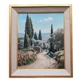 Peinture à l'huile d'André Boursier - Mougenot