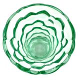 Art Deco vase, Pierre d'Avesn, green honeycomb pattern