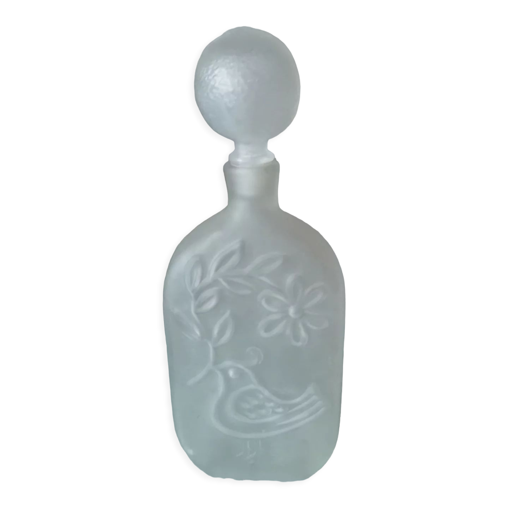 Pressed glass bottle Wayne Husted Stelvia
