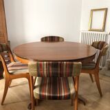 Series of 4 vintage Scandinavian style chairs