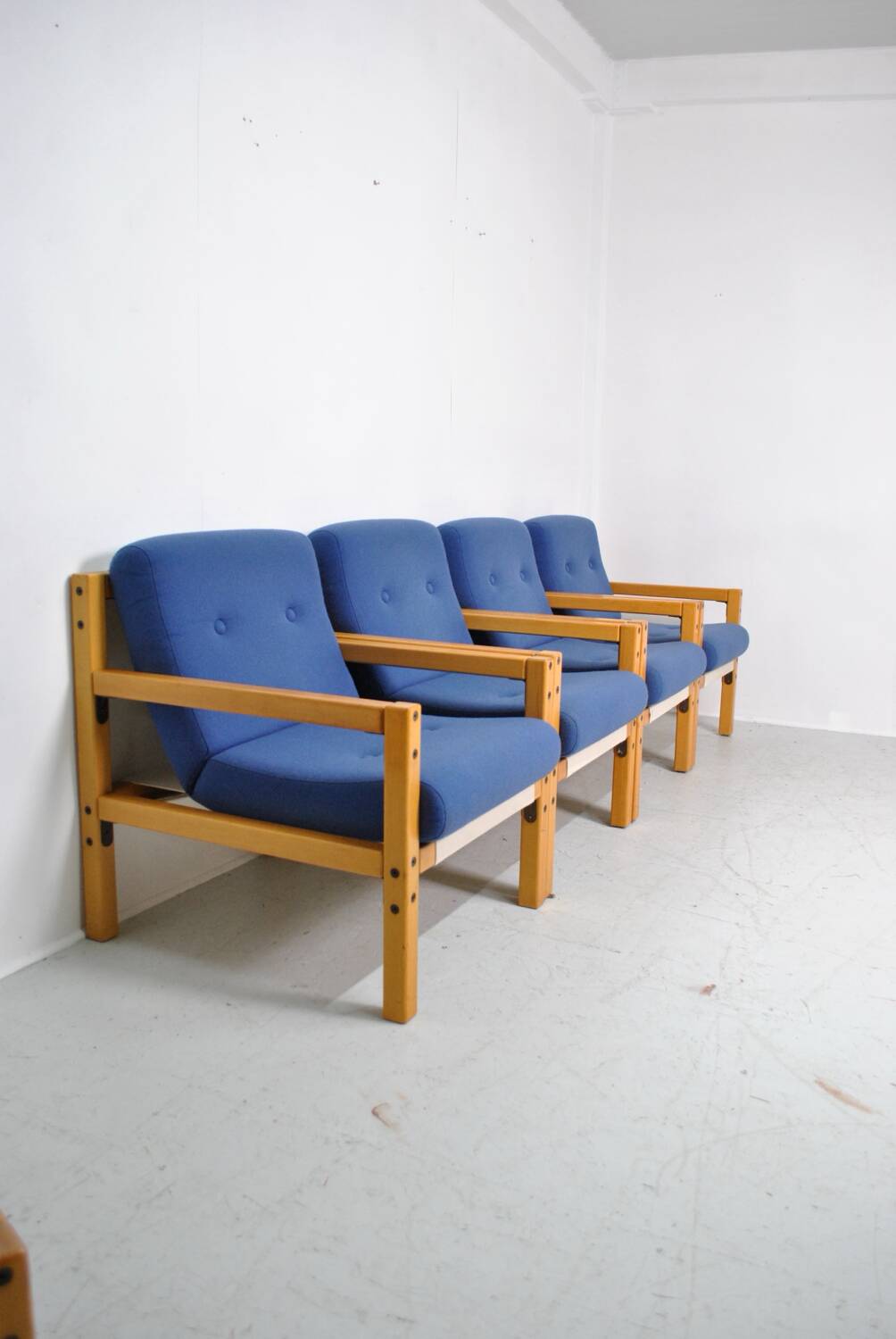 4 Flototto armchairs 1970