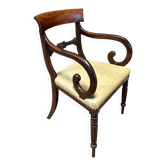 Chaise de bureau victorienne antique